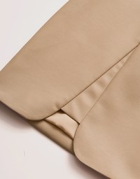 Basic Slit Leather Skirt