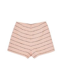 Simple Striped Woolen Shorts