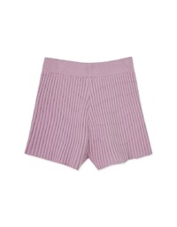 Pink Knitted Tie Shorts