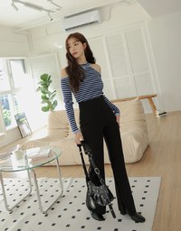 【Stark Minimalism 2.0】High-Waist Straight Leg Pants