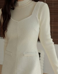 Woolen Vest Mini Dress