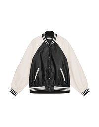 【SHIUAN'S DESIGN】Oversize Leather Baseball Jacket