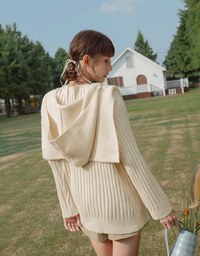 【ᴍᴇɪɢᴏ's Design】Detachable Shawl Knitted Jacket