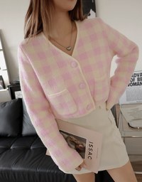 Colorful Woolen Plaid Jacket