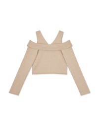Soft Lapel Notched Knitted Top