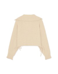 Crew Neck Puff Sleeve Knit Top