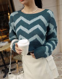 Playful Color Knitted Top