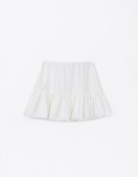 A Line Puffy Balloon Mini Skirt