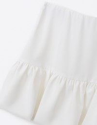 A Line Puffy Balloon Mini Skirt