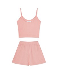 Thin Strap Tank Top Casual Set (With Padding)