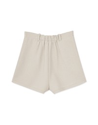 Textured Double-Pocket Woven Shorts