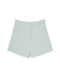 Textured Double-Pocket Woven Shorts