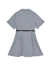 Adventure Style Shirt Short Dress (With Belt)