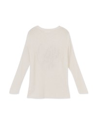 Letter Long Sleeve Knit Top