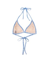 【TIFFANY】American Denim Jeans Single Tie Strap Bikini Top ( Push Up )