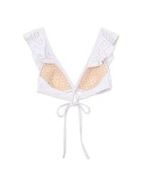 【PUSH IN】Sweet Embroidered Back Tie Strap Bikini