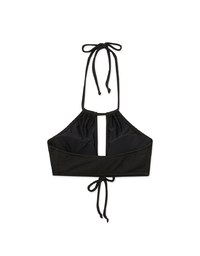 Multi Way Stylish Wrinkle Knit Strap Bikini Top 【PUSH UP】