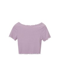 Ruffled Knit Top