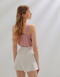 Solid Knot Halter Tank Top