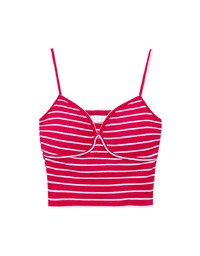 American Stripe Spaghetti Strap Padded Tank Top