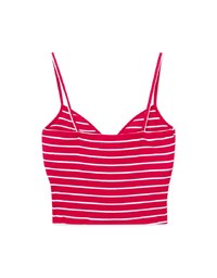 American Stripe Spaghetti Strap Padded Tank Top