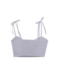 Petal Textured Spaghetti Strap Cami Padded Top