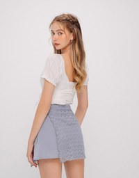 Layered Lace Mini Skirt ( Skorts with Under-shorts)