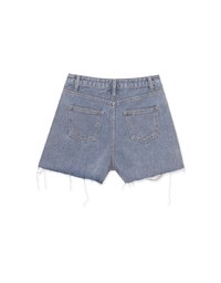 Frayed Edge Jeans Denim Shorts