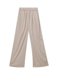 Simple Plain High Waisted Pants Culottes