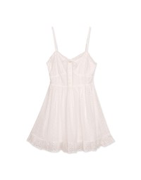 French Lace Thin Strap Mini Dress