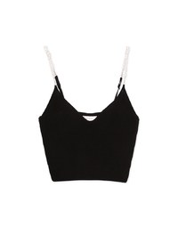 Pearl Chain Knit Cami Top