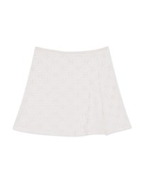 Petal Pressed Layer Open Collar Short Skirts