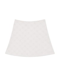 Petal Pressed Layer Open Collar Short Skirts