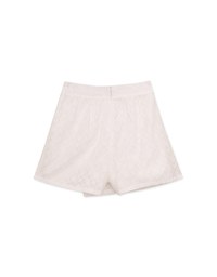 Petal Textured Pleated Skort