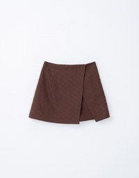 French Lace Argyle Checker Skorts