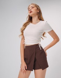 French Lace Argyle Checker Skorts