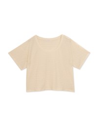 Simple Round Neck Woven Top