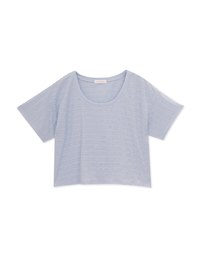 Simple Round Neck Woven Top