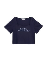 Love Yourself Square Neck Tee