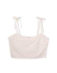 Petal Textured Spaghetti Strap Cami Top