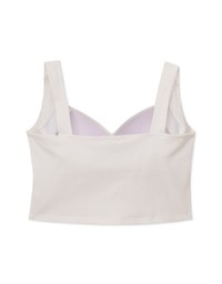 Ultimate Wide Shoulder Ribbed Push Up Bra Top