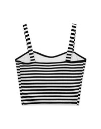 Seamless Jelly Striped Tank Bra Top