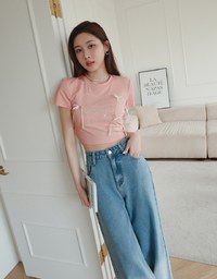 Korean Style Bow Satin Ribbon Top