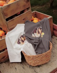 Dog Print Loose Short Sleeve Tee