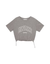 Muffin Texture Casual Letter Tee