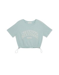 ワッフル生地カジュアルTシャツ