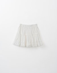 A-Line Ruffled Lace Mini Skirt ( Skorts with Under Shorts)