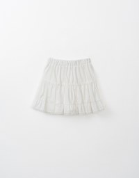 A-Line Ruffled Lace Mini Skirt ( Skorts with Under Shorts)