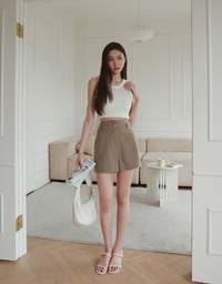 Simple Daily High Waist Short (With Belt)