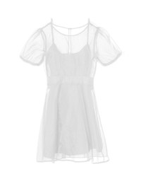 Fashionable Layered Sheer Mini Dress